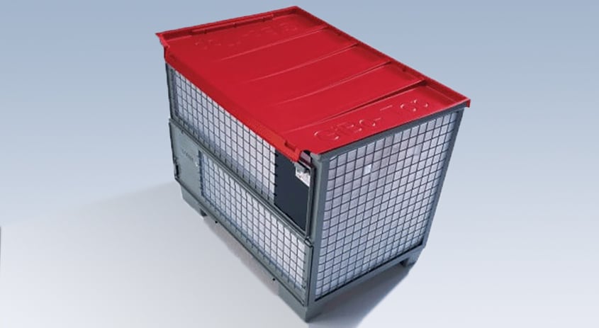 Stabile Stapelkisten/Gitterboxen für platzsparende Aufbewahrung in versch.Größen 