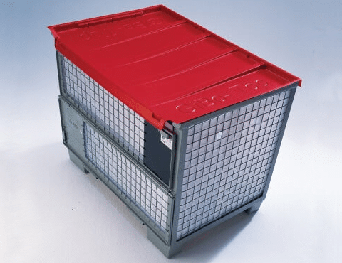 GIBO TOP rote Gitterbox-Abdeckung